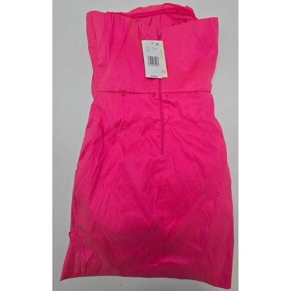 Allison + Kelly Womens Strapless Pink Mini Dress Size S New - Picture 3 of 7